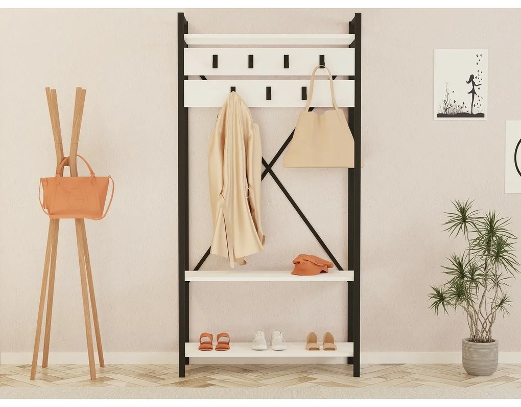 Alfa White and Grey akasztó cipőtartóval