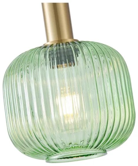 Csillár zsinóron 1xE27/15W/230V zöld pr. 20 cm