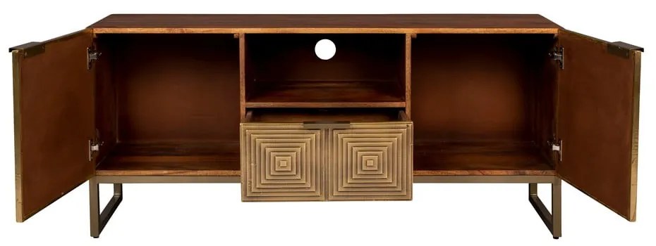 Aranyszínű mangófa TV-állvány 40x60 cm Volan – Dutchbone