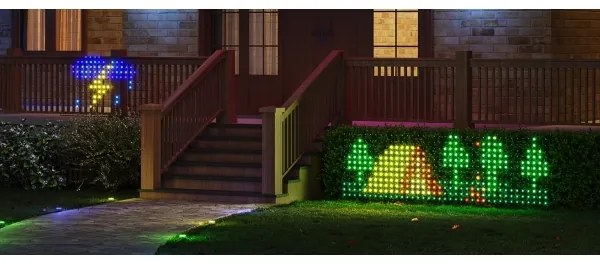 Govee - LED RGBIC Kültéri világító háló 143x85cm Wi-Fi Matter IP65