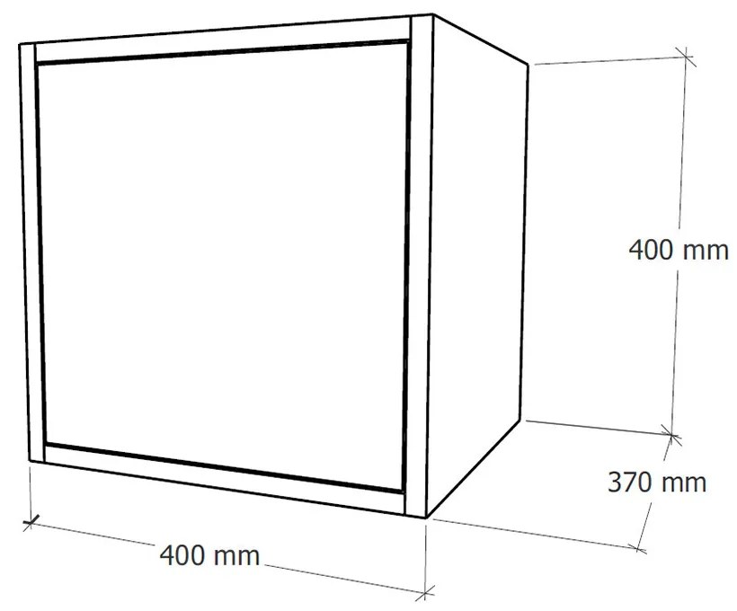 Boxie 1 ajtós fali szekrény 40x40x37 cm kék