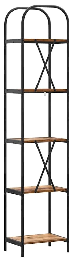 Könyvespolc Régi fa 40 x 30 x 183 cm Faanyag