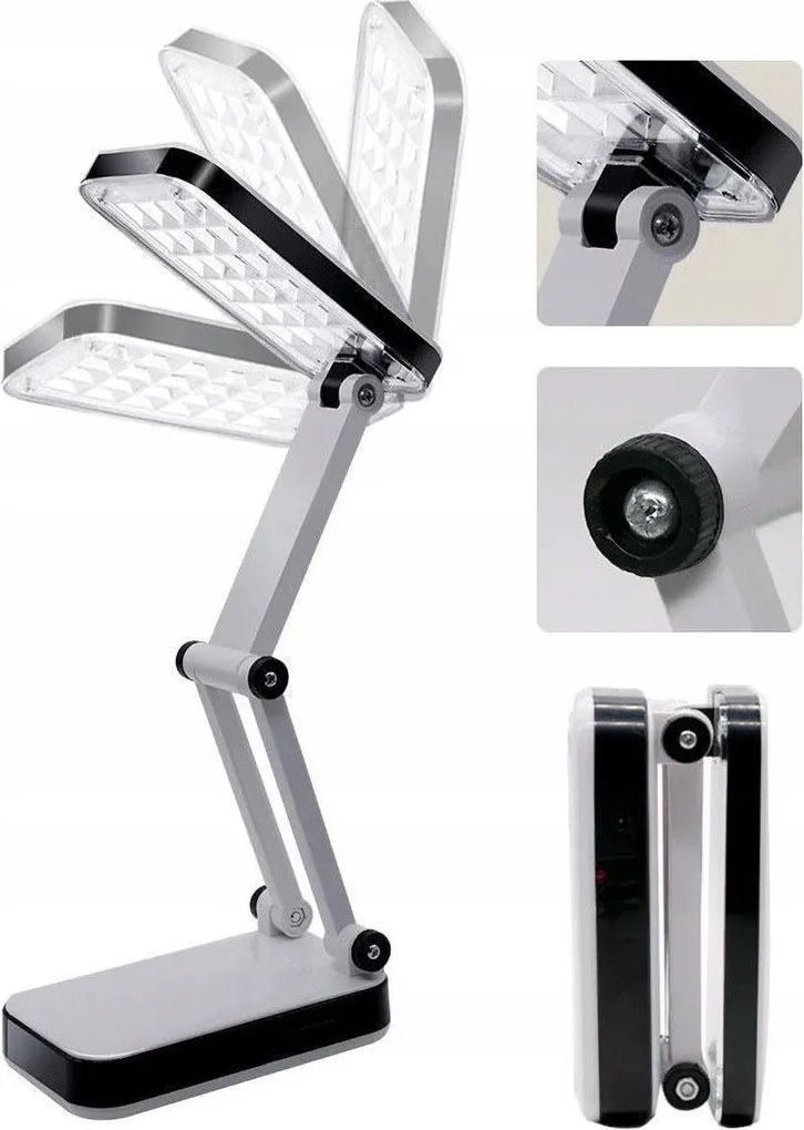 RETOO LED asztali lámpa 24 LED-del és USB kábeles tápegységgel - YT-666