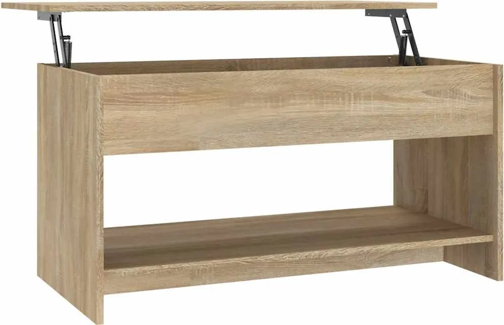 vidaXL sonoma tölgy színű szerelt fa dohányzóasztal 102x50x52,5 cm