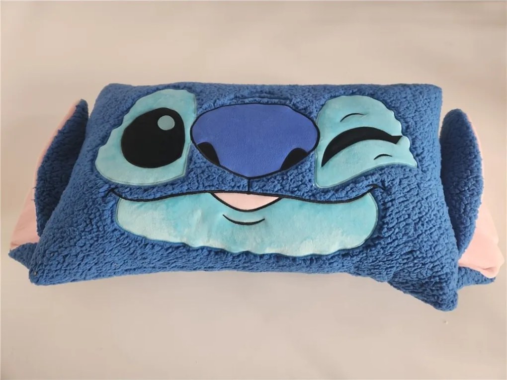 Disney Lilo és Stitch, A csillagkutya Wink formapárna, díszpárna Sherpa 75 cm