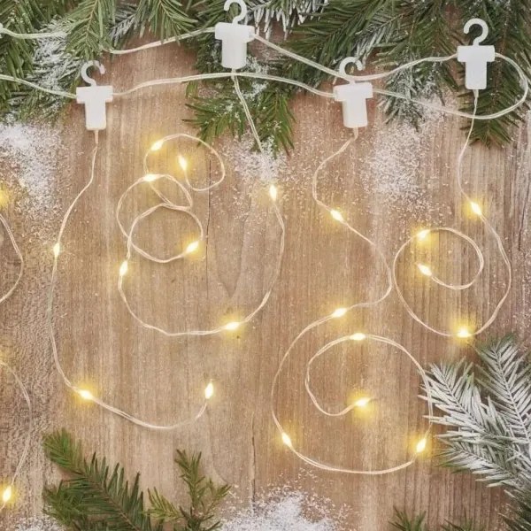 LED kültéri karácsonyi fényfüzér 54 LED, 8 funkció, 6,7x0,7m, IP44, meleg fehér