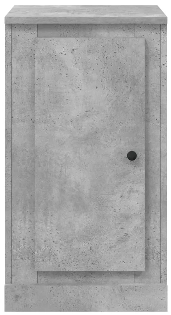 betonszürke szerelt fa tálalószekrény 37,5x35,5x67,5 cm