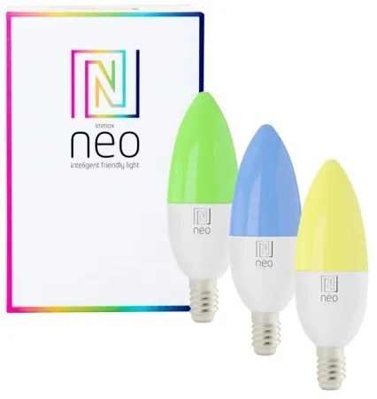 Immax NEO 07716CDO -KÉSZLET 3xLED RGB Dimmelhető izzó E14/6W/230V Wi-Fi Tuya + távirányító