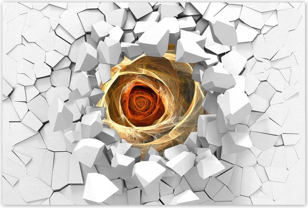 Poszterek 90x60 Fraktál rózsa