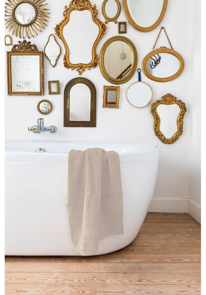 Homokbarna törölköző, 50 x 100 cm - Tiseco Home Studio