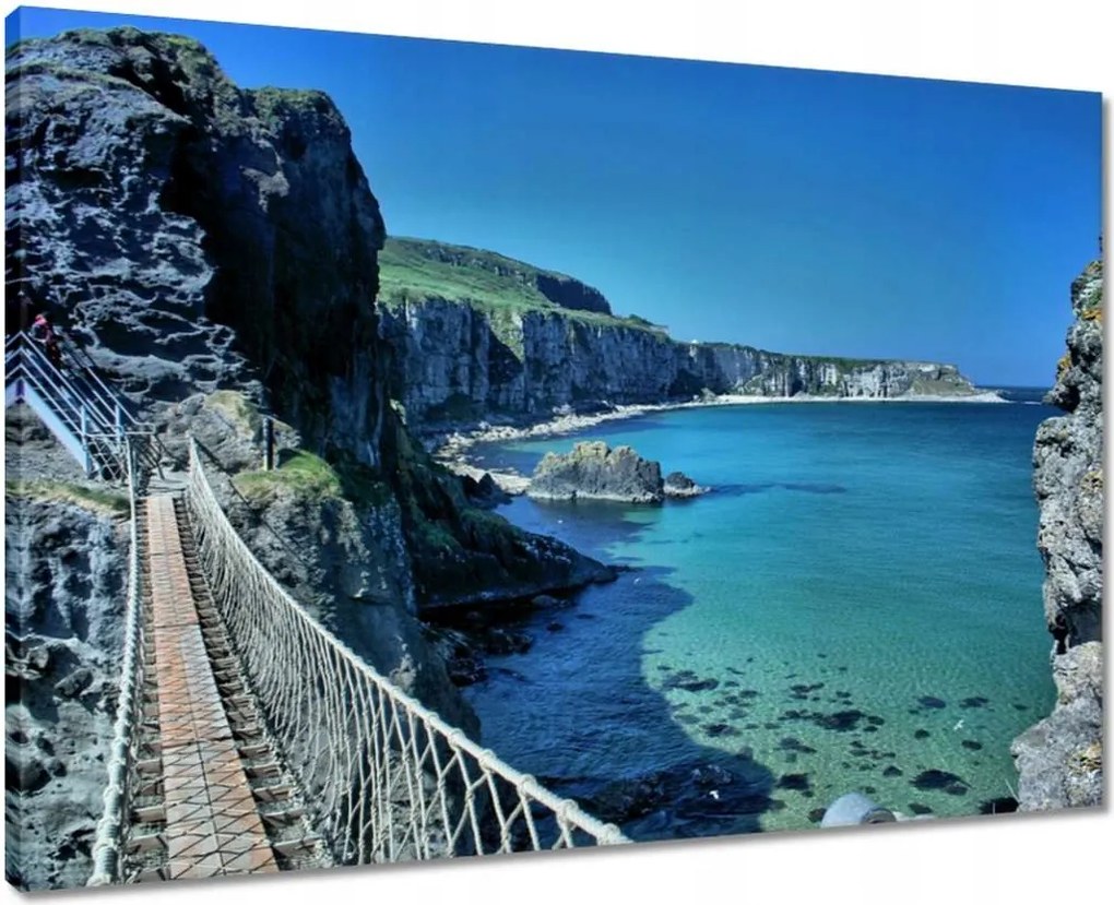 Vászonkép 70x50 Carrick aRede kötélhíd
