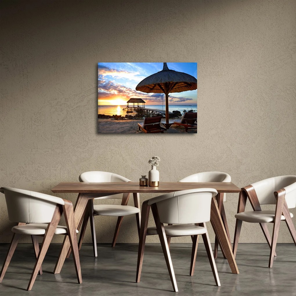 Kép - Naplemente Mauritiuson (70x50 cm)