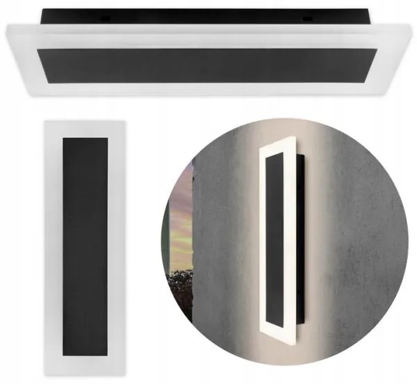 LED Kültéri fali lámpa LED/19W/230V IP54 fekete