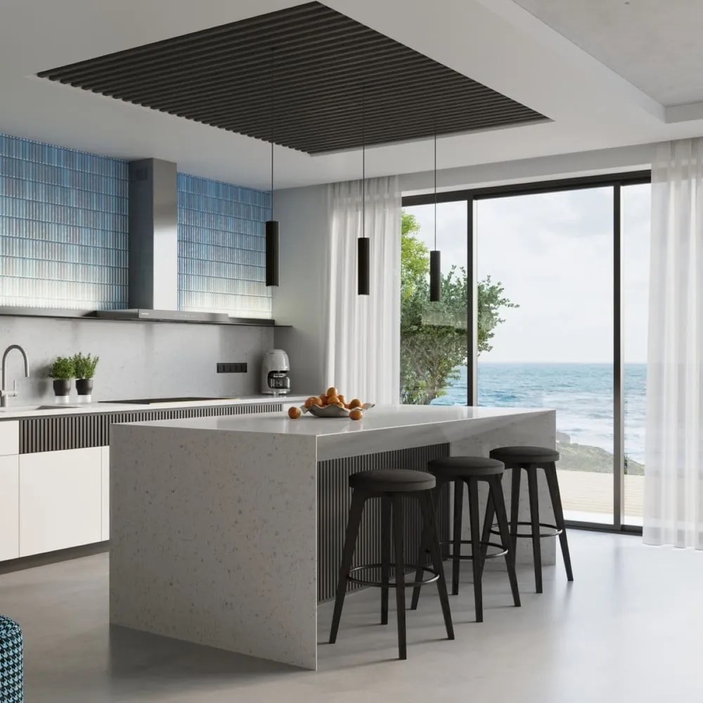 Fekete függőlámpa Gleam – Sollux