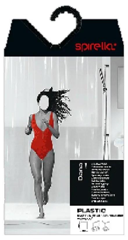 Zuhanyfüggöny 180x200 cm Dana – Spirella