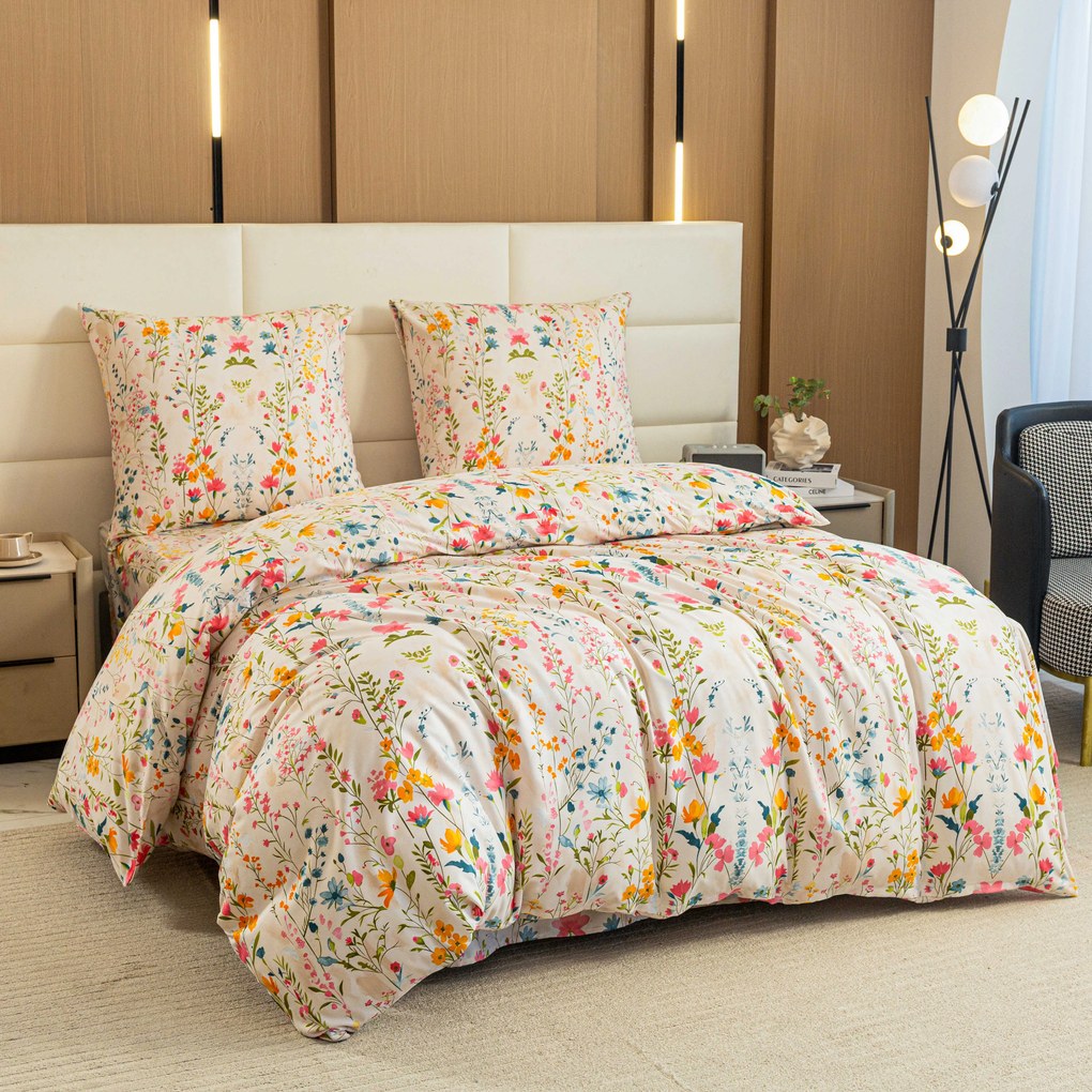 Mikroszálas ágyneműhuzat MILLEFLEUR színes Ágyneműhuzat mérete: 2 db 70 x 90 cm | 200 x 220 cm