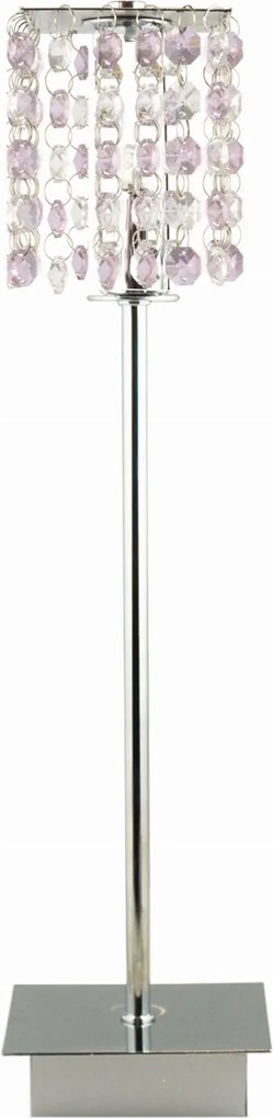 Króm asztali lámpa glamouer kristályokkal hálószobába 40 cm Candellux