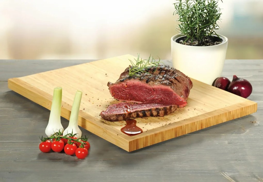 Tömör bambusz vágódeszka 38 x 28 x 2,5 cm