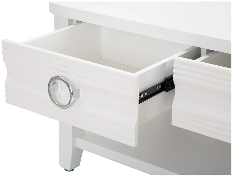 Fehér jegenyefenyő dohányzóasztal 60x90 cm Shine – Mauro Ferretti