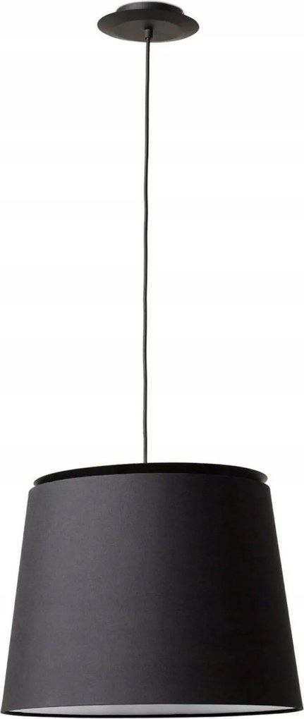 Faro Savoy függeszték, fekete, textil ernyő, E27, 15W, 800mm