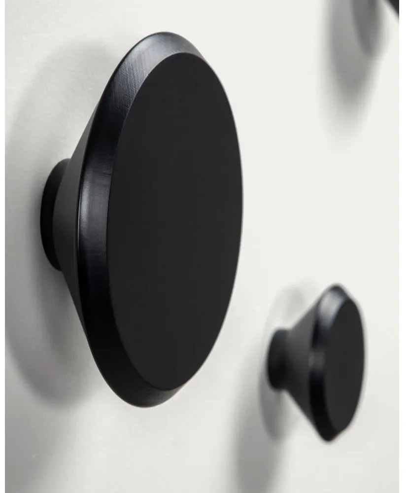 Fekete fali fa akasztó szett 3 db-os Nadua – Kave Home