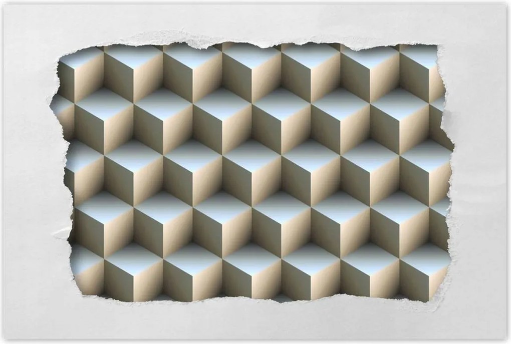 Poszterek 90x60 3D kockák