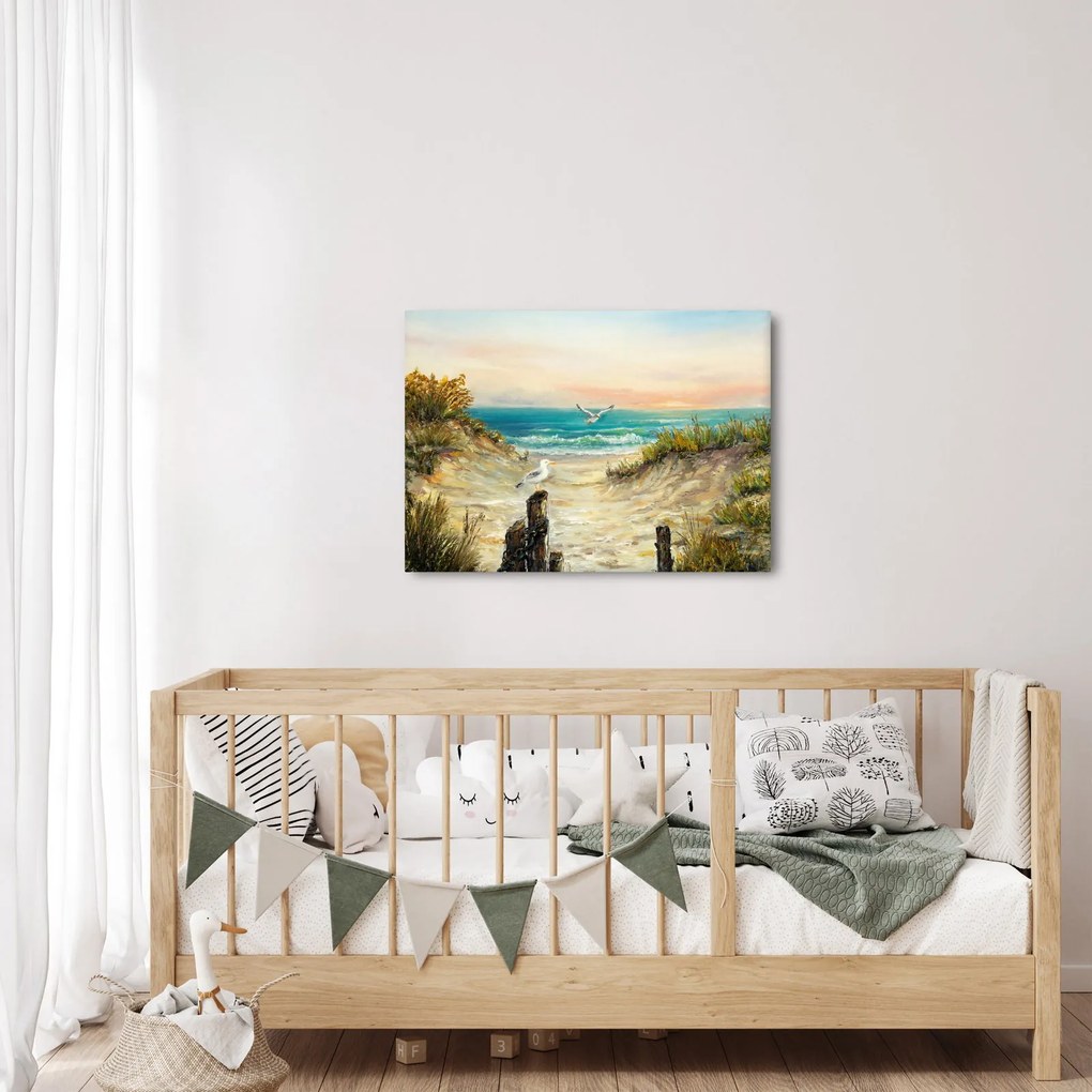 Kép - homokos tengerpart (70x50 cm)