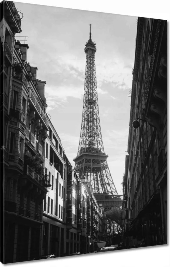 Vászonkép 60x80 Eiffel-torony Párizs utca