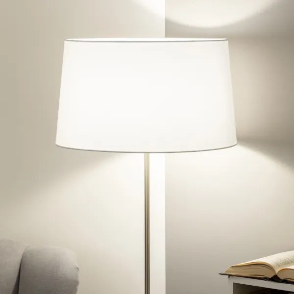 Brilagi - LED állólámpa CERIA 1xE27/40W/230V átm. 45 cm fehér/matt króm
