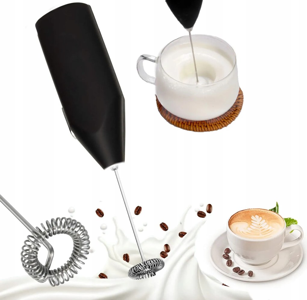 Kávé Tejhabosító Kézi Mini Elektromos Mixer Habverő Gép #91