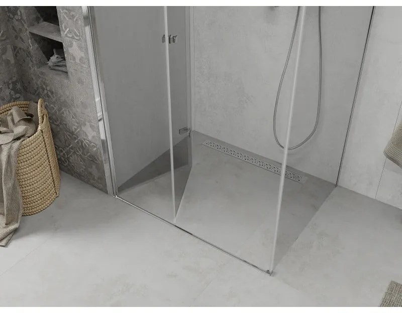 Mexen Lima zuhanykabin 115x110cm, 6mm üveg, króm profil-átlátszó üveg, 856-115-110-01-00