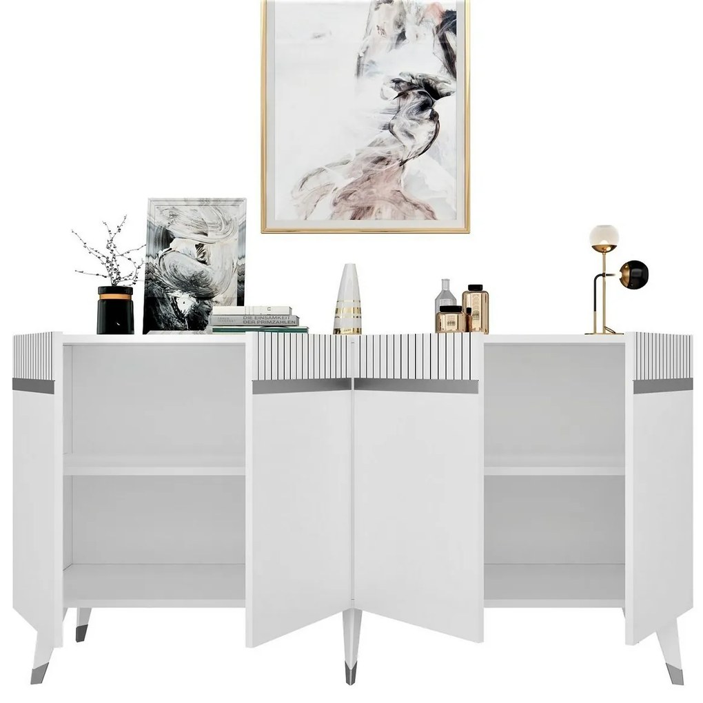 Defne White and Silver szekrény