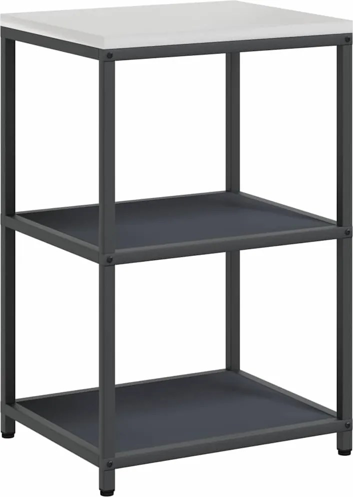 vidaXL Konyhai Tárolás polcokkal Antracit 60 x 50 x 92 cm Acél