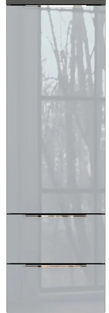 Szürke magas-fali fürdőszoba szekrény 36x111 cm Vasio – Germania
