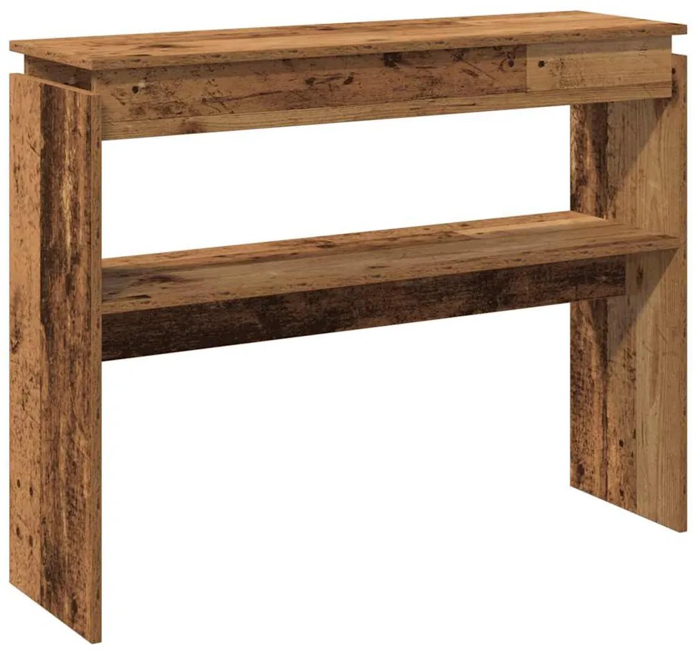 szürke sonoma szerelt fa tálalóasztal 80x30x102 cm