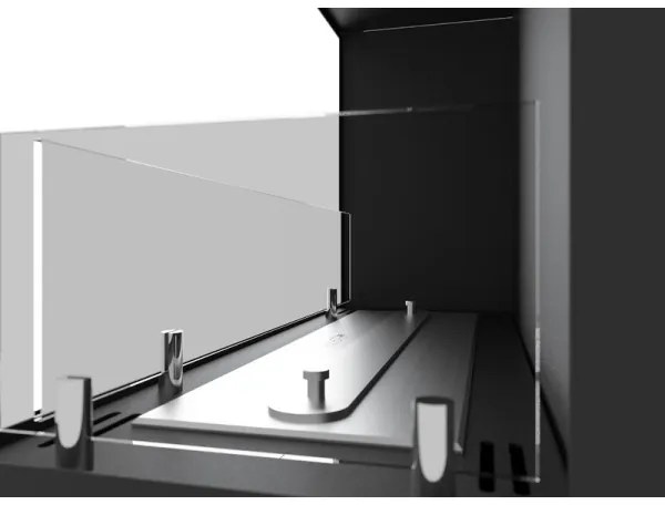 InFire - Sarok BIO kandalló 45x90 cm 3kW fekete