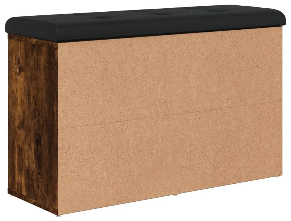füstös tölgy színű szerelt fa cipőpolc 82 x 32 x 50 cm