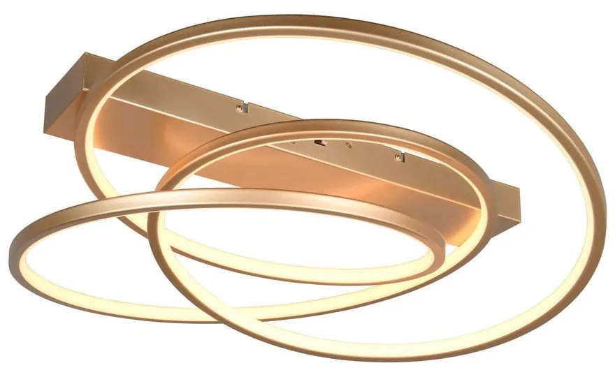 Aranyszínű LED dimmelhető mennyezeti lámpa 49x64 cm Darvin – Trio