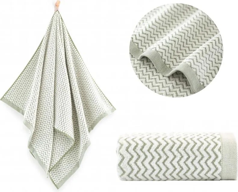 Lahti zöld fürdőlepedő, 70x140 cm-es méret