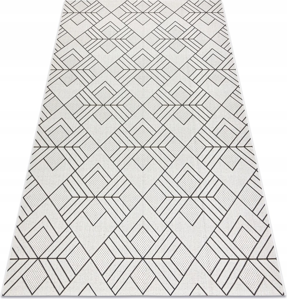 Juta Lapos Szövésű Szőnyeg 140x200 cm krém #B1453