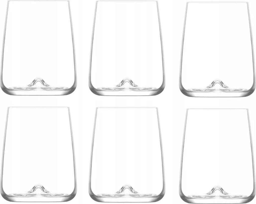 Lav Terra Zest pohárkészlet, 6 darabos, 590 ml-es pohár szett vízhez, italokhoz, üdítőkhöz