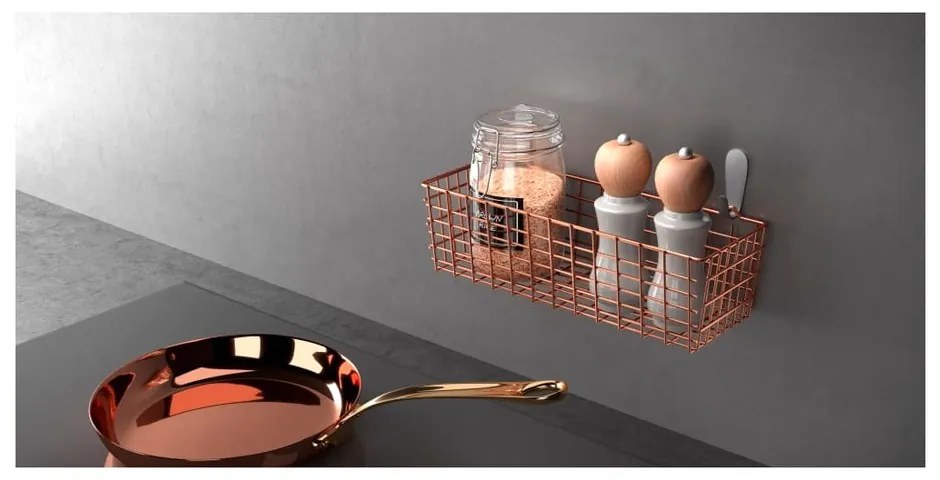 Sárgaréz színű fűszertartó polc - Metaltex