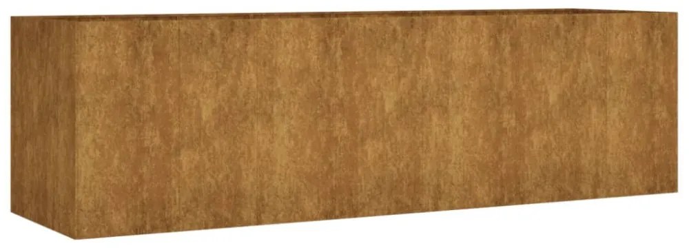 corten acél kerti magaságyás 280x80x80 cm
