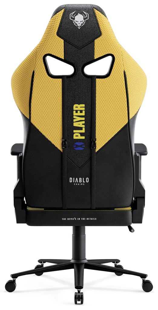 Diablo X-Player 2.0 szövet gamer szék Átlagos méret:Dark sunflower / sárga