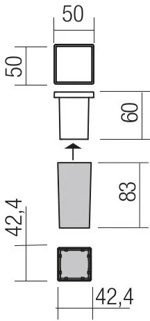 Redo 90041 - LED Kültéri beépíthető lámpa INCAS LED/2,3W/230V IP65