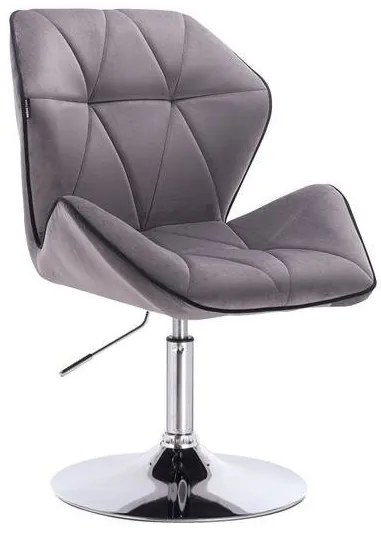 HR212 Grafit modern velúr szék