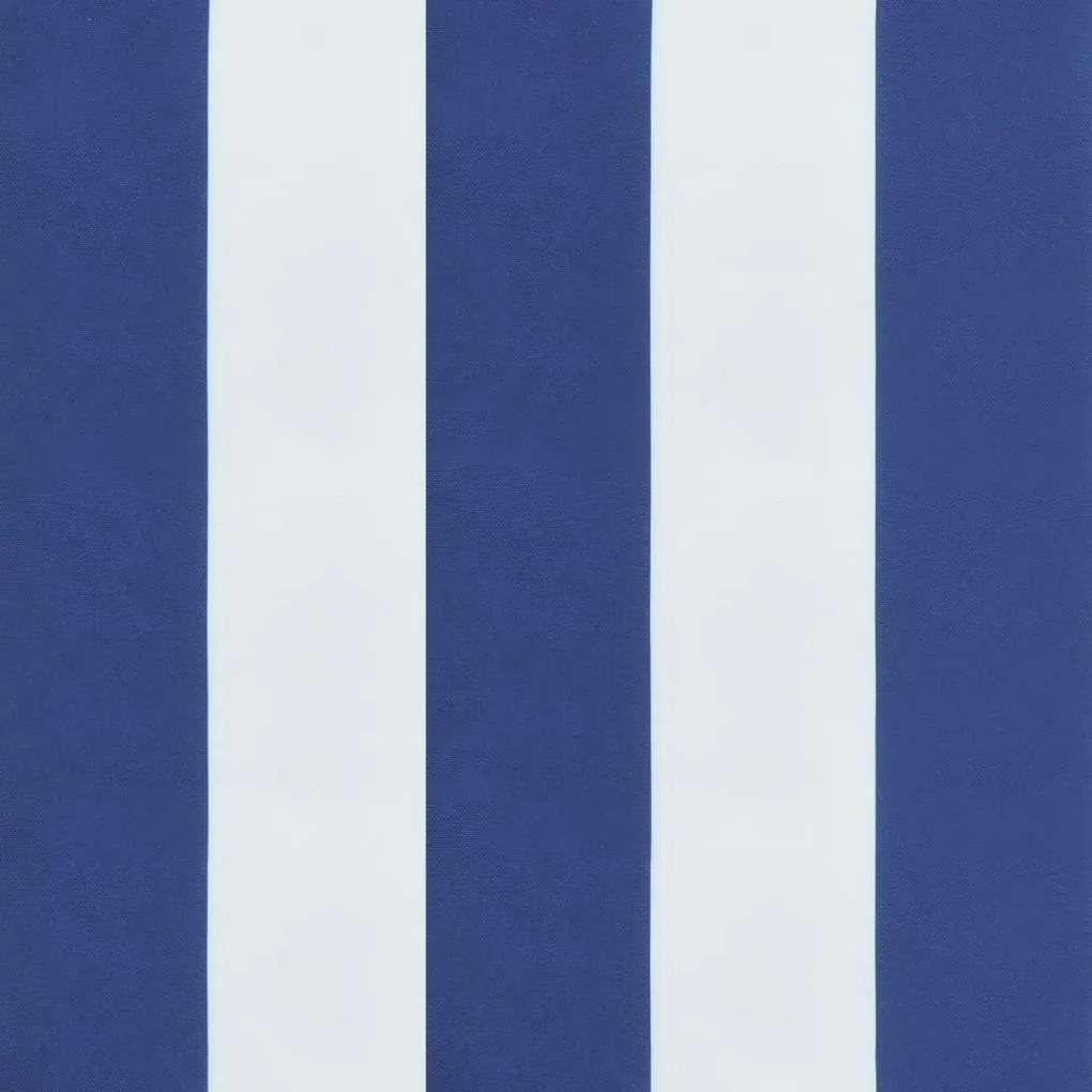 kék és fehér csíkos oxford szövet padpárna 180 x 50 x 7 cm