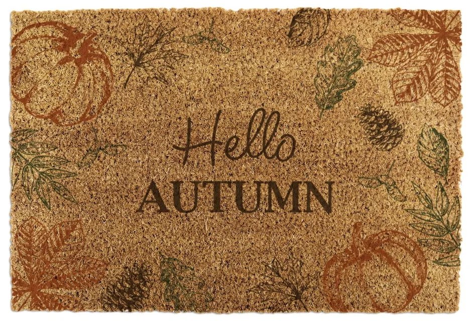 Kókuszrost lábtörlő 40x60 cm Hello Autumn – Artsy Doormats