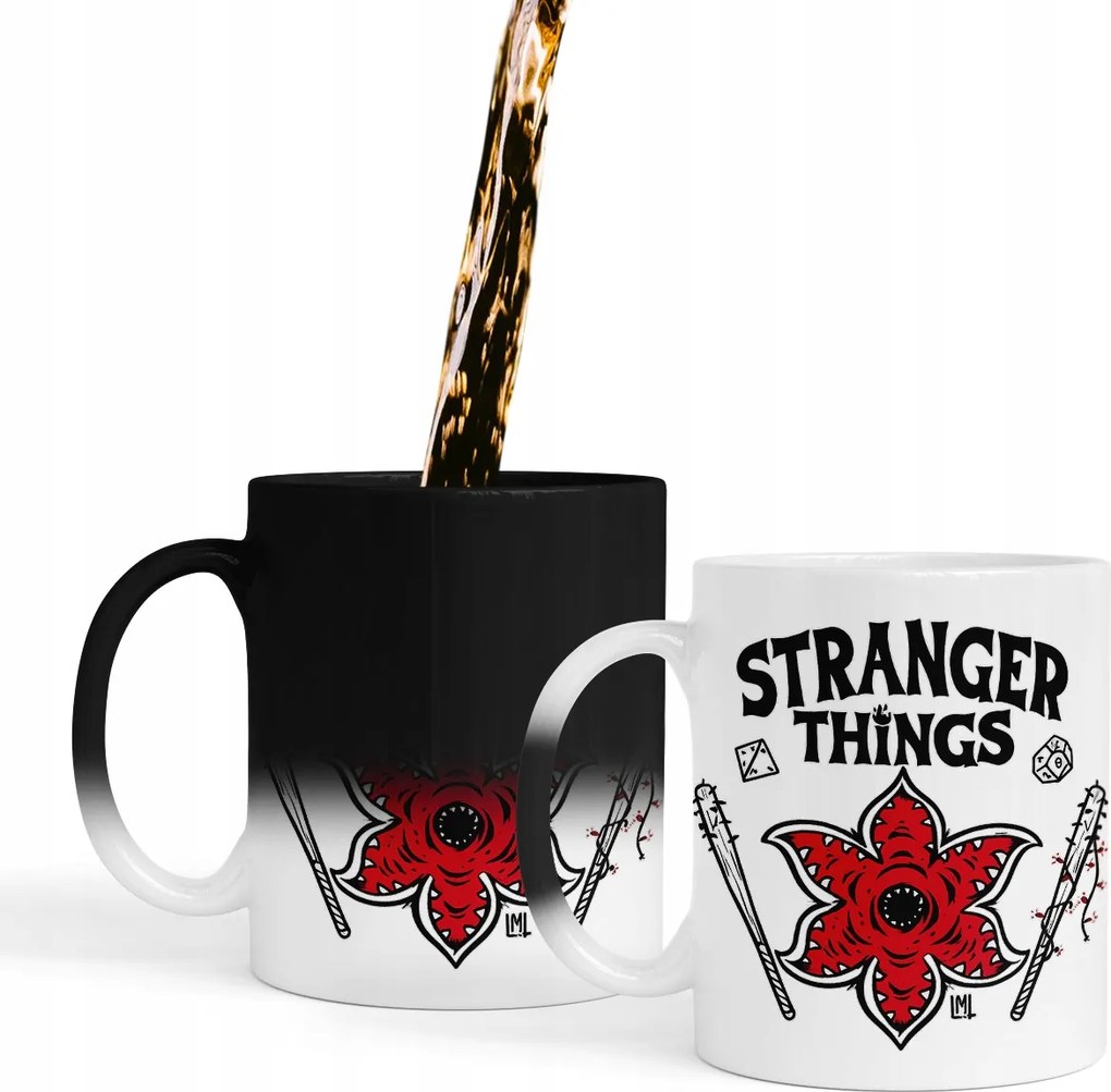 Mágikus Bögre Stranger Things Sorozat Demogorgon Club Logo Sláger