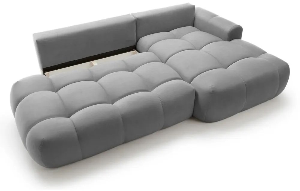 Sarokkanapé Ombre (J) (szürke + fekete) . 1100450